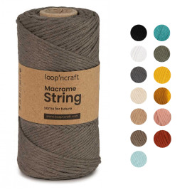 Macrame String Dark Beige 2mm - 250g